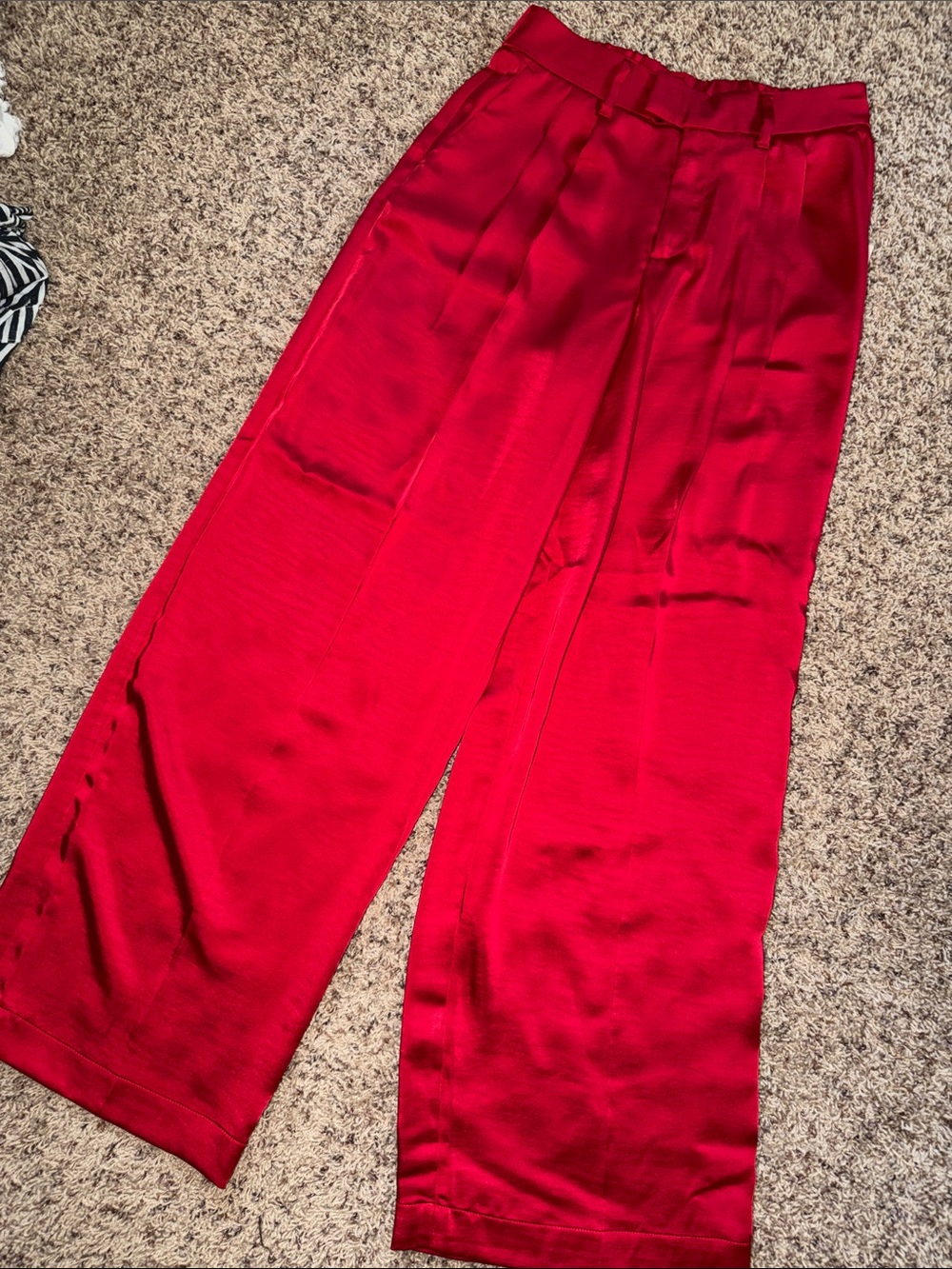 Cherry Red Satin Set - Picture 5 of 6